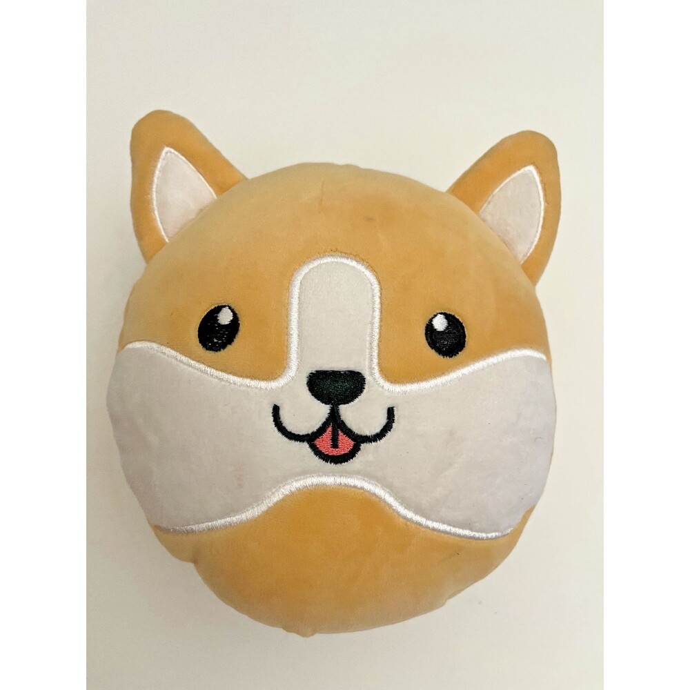 Relaxeazzz Shiba Inu Dog Plush 2-in-1 Travel Pillow & Eye Mask set